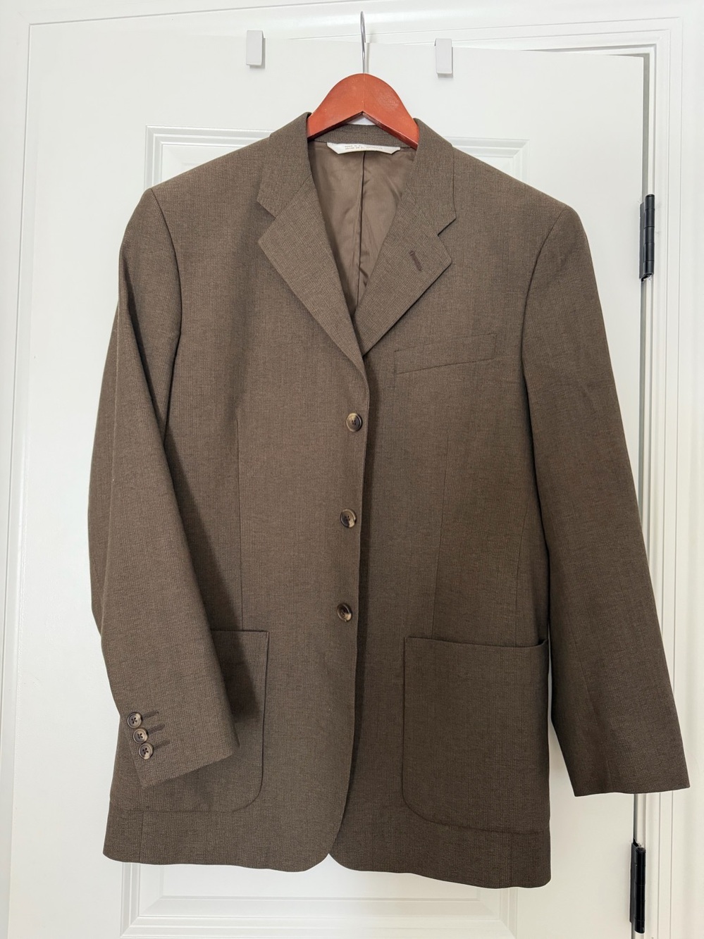 Perry Ellis Brown Single-Breasted Sport Coat 38 Small